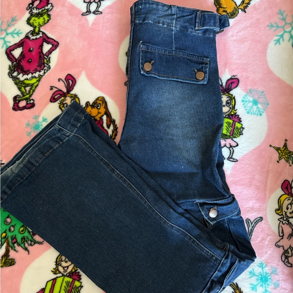 Rue21 Dark Blue Denim cargo jeans
